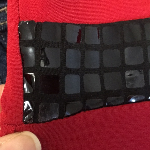 {Byer California} Flowy RED Party Dress Medium - Picture 6 of 8